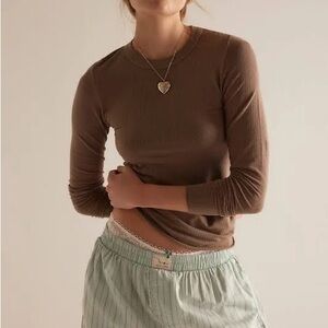 Intimately by Free People So Soft Seamless Modal LS NWT